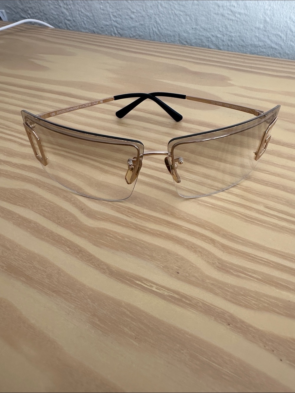 Dolce & Gabbana Rimless Sunglasses — DG444s Brown Gradient Lenses - Picture 2 of 13